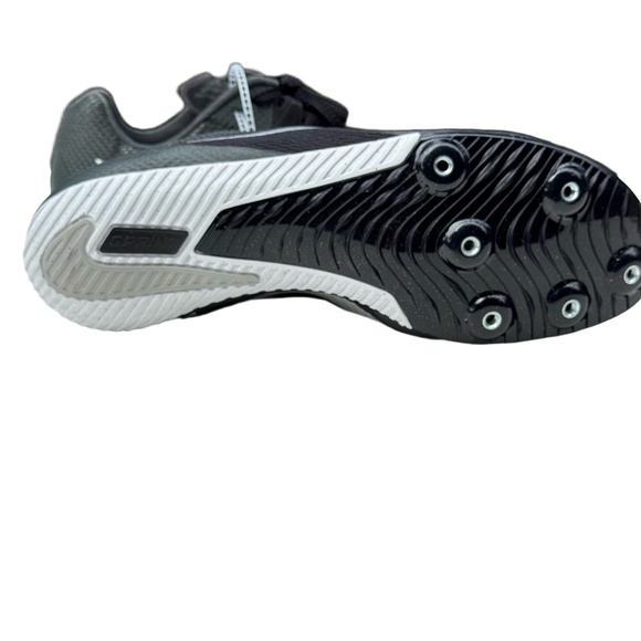 Nike Zoom Rival Sprint DC8753-001 Men’s 9 Black/Silver NWOT—Spikes/Tool Included - Picture 3 of 7